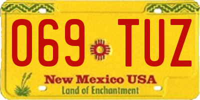 NM license plate 069TUZ