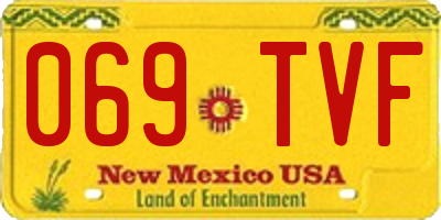 NM license plate 069TVF