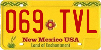 NM license plate 069TVL