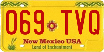 NM license plate 069TVQ