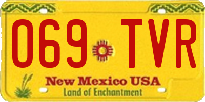 NM license plate 069TVR