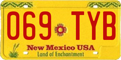 NM license plate 069TYB