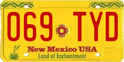 NM license plate 069TYD