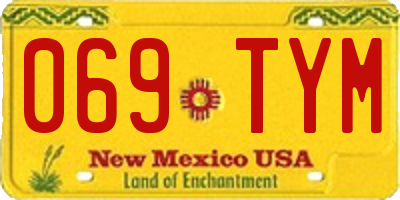 NM license plate 069TYM