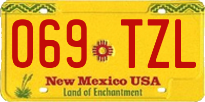 NM license plate 069TZL