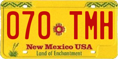 NM license plate 070TMH