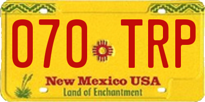 NM license plate 070TRP