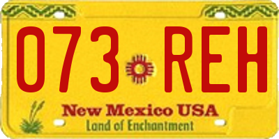 NM license plate 073REH