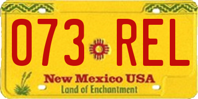NM license plate 073REL