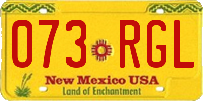 NM license plate 073RGL
