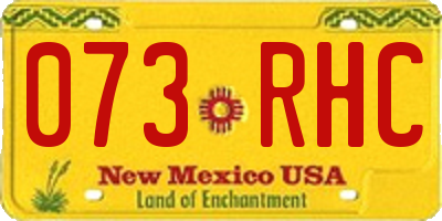 NM license plate 073RHC