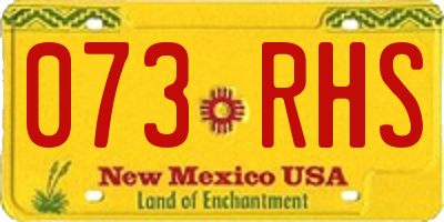 NM license plate 073RHS