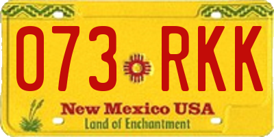 NM license plate 073RKK