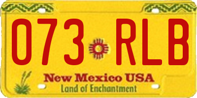 NM license plate 073RLB