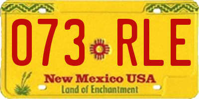 NM license plate 073RLE