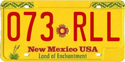 NM license plate 073RLL