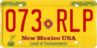 NM license plate 073RLP