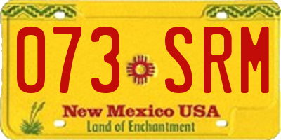 NM license plate 073SRM