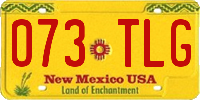 NM license plate 073TLG