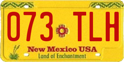 NM license plate 073TLH