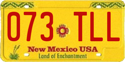 NM license plate 073TLL