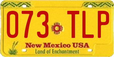 NM license plate 073TLP