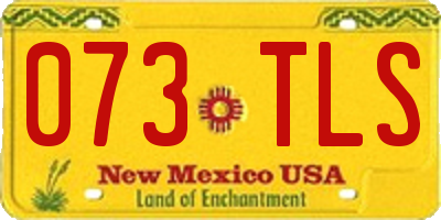 NM license plate 073TLS