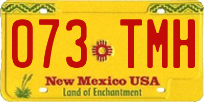 NM license plate 073TMH