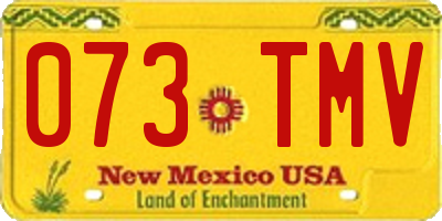 NM license plate 073TMV