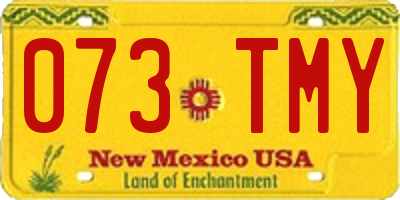 NM license plate 073TMY