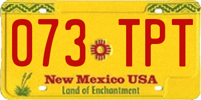 NM license plate 073TPT