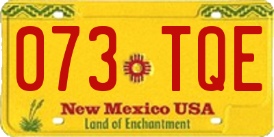 NM license plate 073TQE