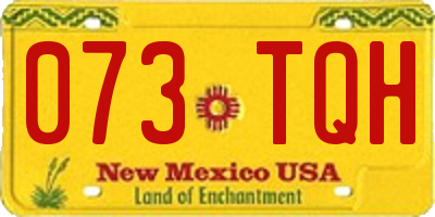NM license plate 073TQH