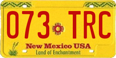 NM license plate 073TRC