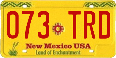NM license plate 073TRD