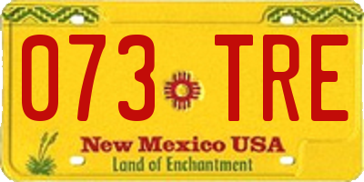 NM license plate 073TRE