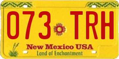 NM license plate 073TRH