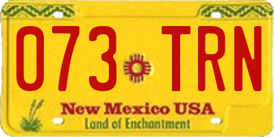 NM license plate 073TRN