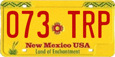NM license plate 073TRP