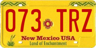 NM license plate 073TRZ