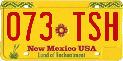 NM license plate 073TSH