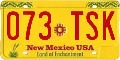 NM license plate 073TSK