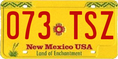 NM license plate 073TSZ