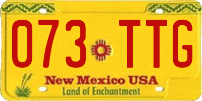 NM license plate 073TTG