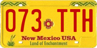 NM license plate 073TTH