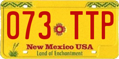 NM license plate 073TTP