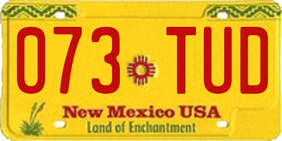 NM license plate 073TUD