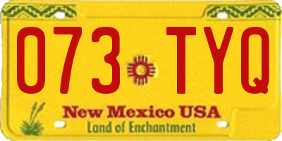 NM license plate 073TYQ