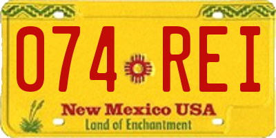 NM license plate 074REI