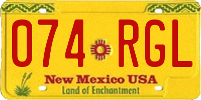 NM license plate 074RGL